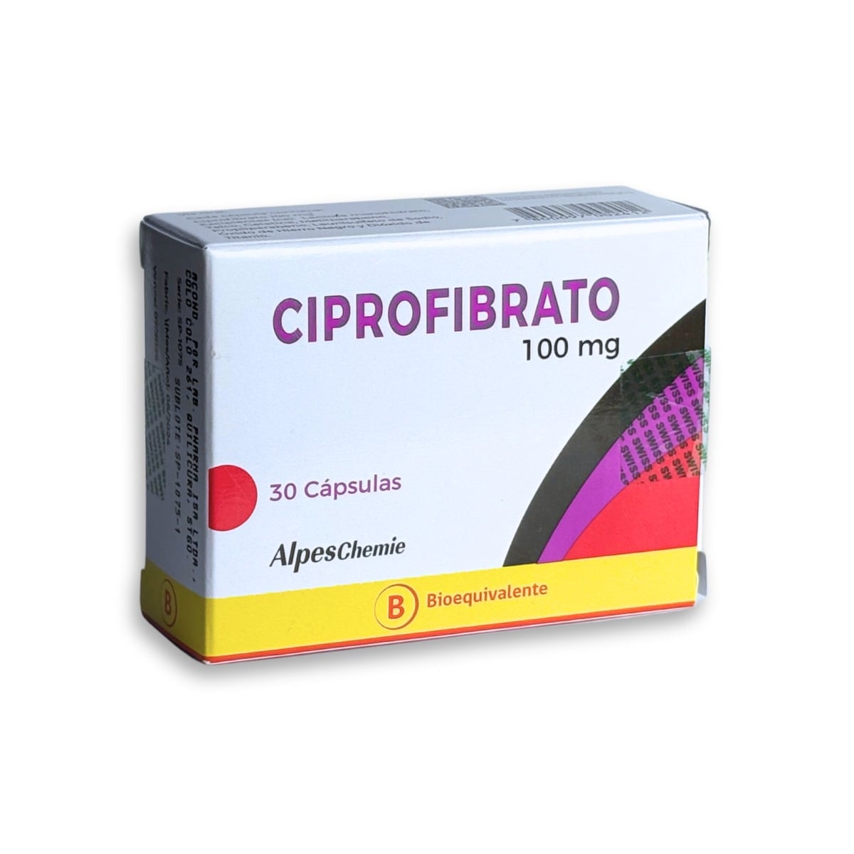 Ciprofibrato 100 mg 30 Cápsulas
