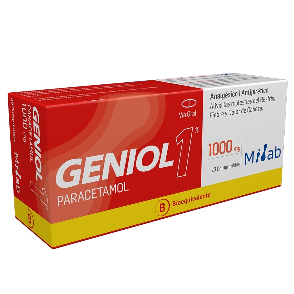 GENIOL 1 COMPRIMIDOS 1000 mg (PARACETAMOL)