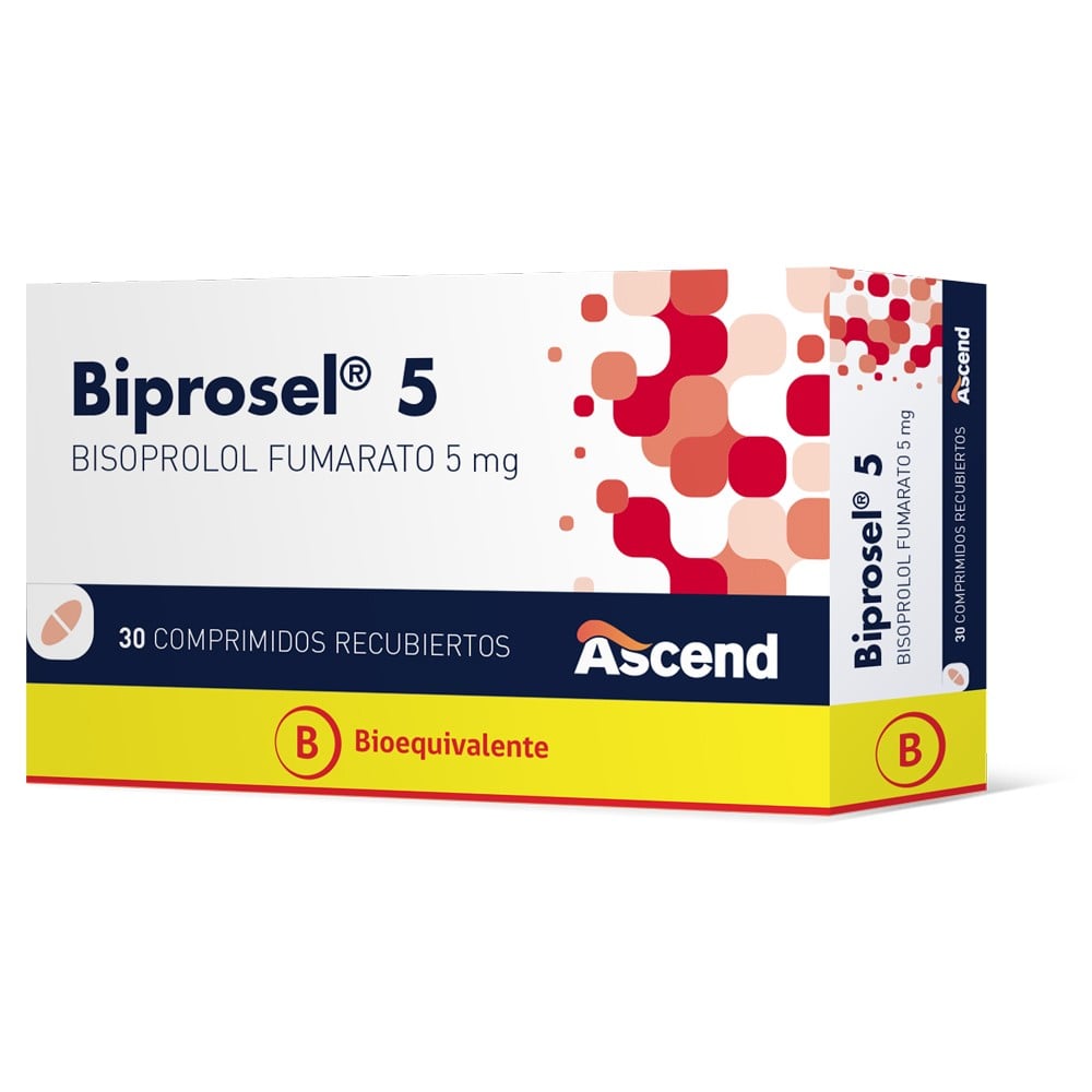 Biprosel Bisoprolol 5 mg 30 Comprimidos Recubiertos