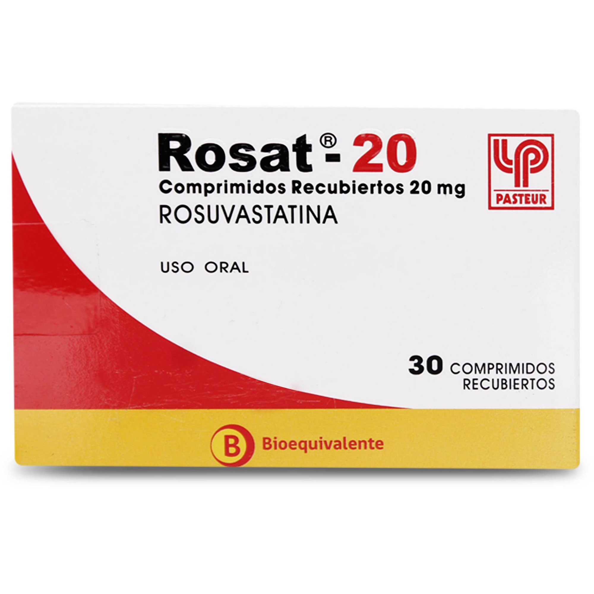 Rosat-20 Rosuvastatina 20 mg 30 Comprimidos Recubiertos