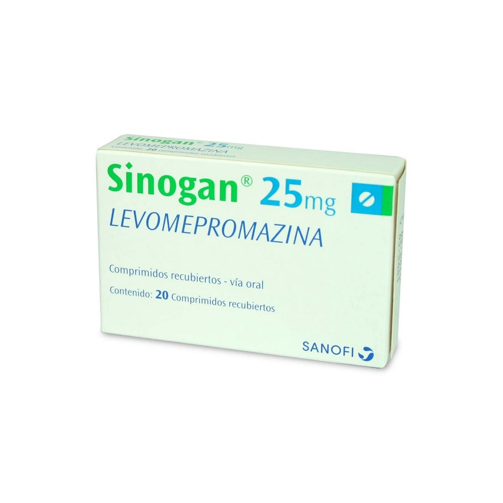 SINOGAN COMPRIMIDOS RECUBIERTOS 25 mg (LEVOMEPROMAZINA)