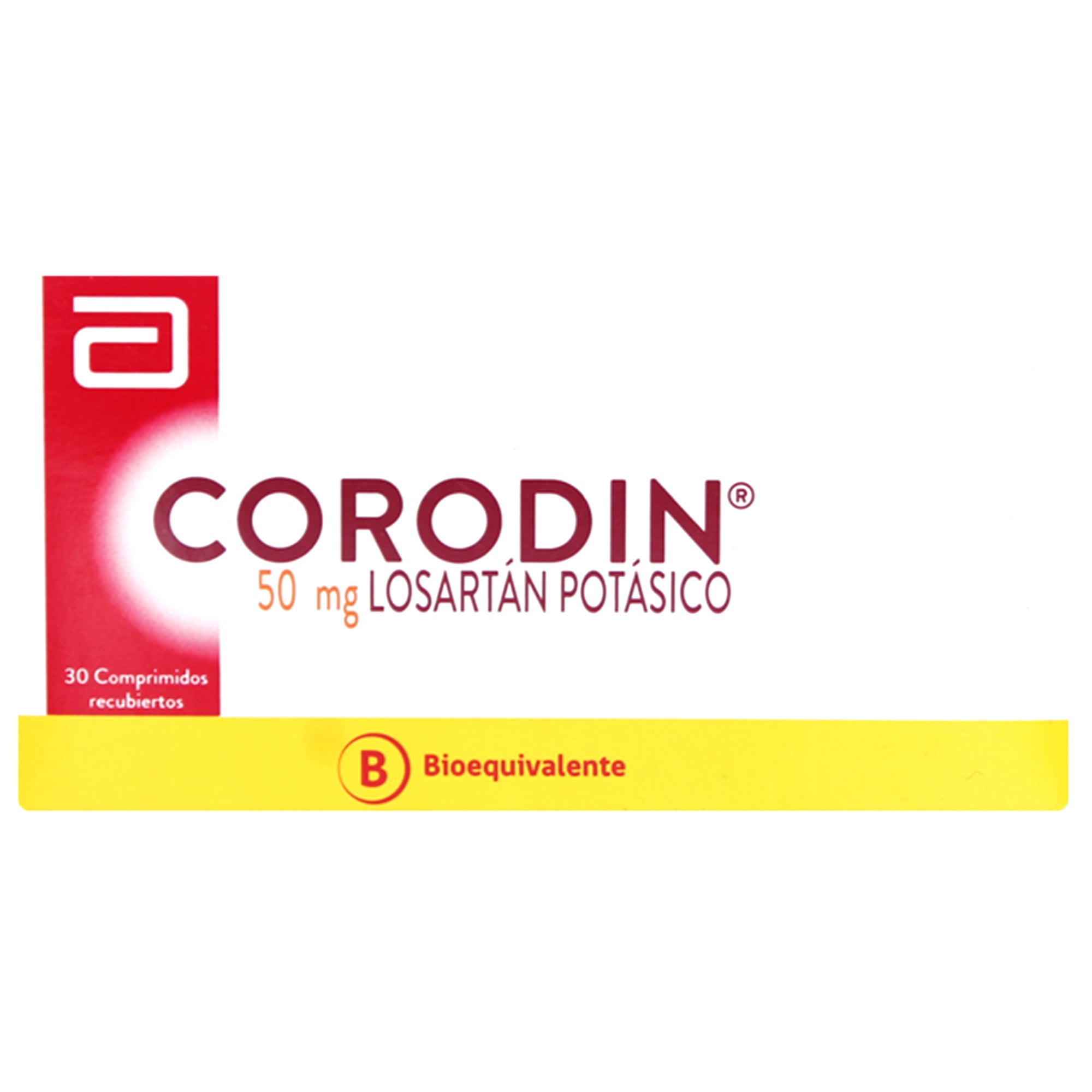 Corodin Losartan Potasico 50 mg 30 Comprimidos