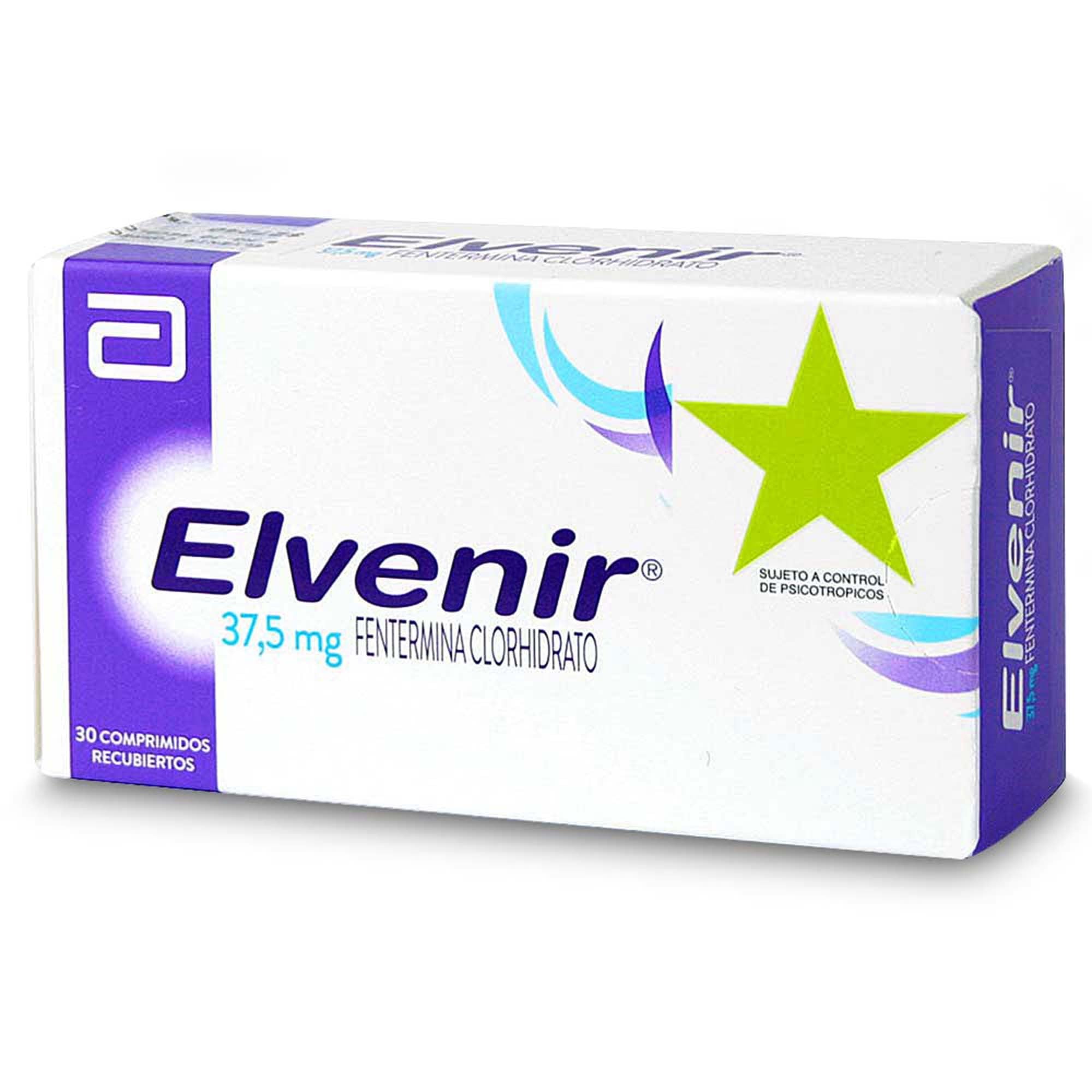 Elvenir Fentermina 37,5 mg 30 Comprimidos Recubiertos