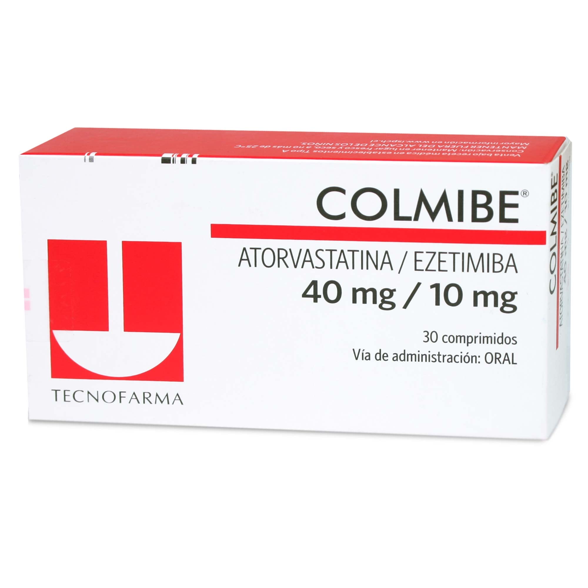 Colmibe Atorvastatina / Ezetimiba 40 mg / 10 mg 30 Comprimidos