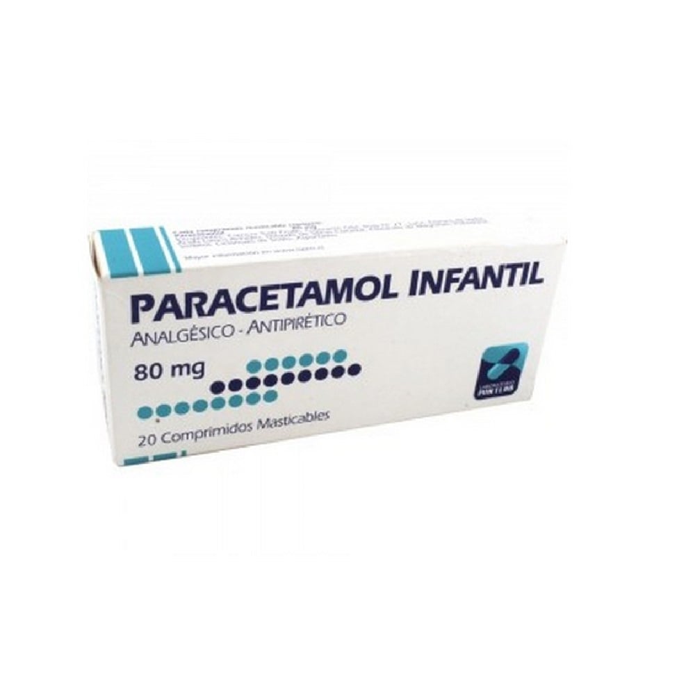 Paracetamol Infantil 80 mg 20 Comprimidos