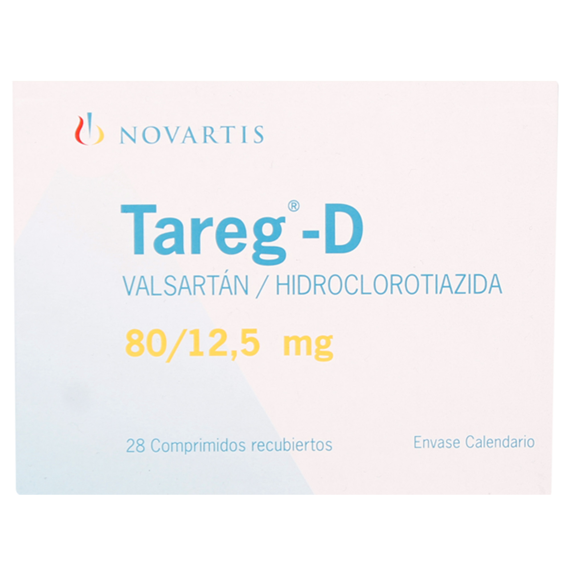 Tareg-D Valsartan 80 mg 28 Comprimidos Recubierto
