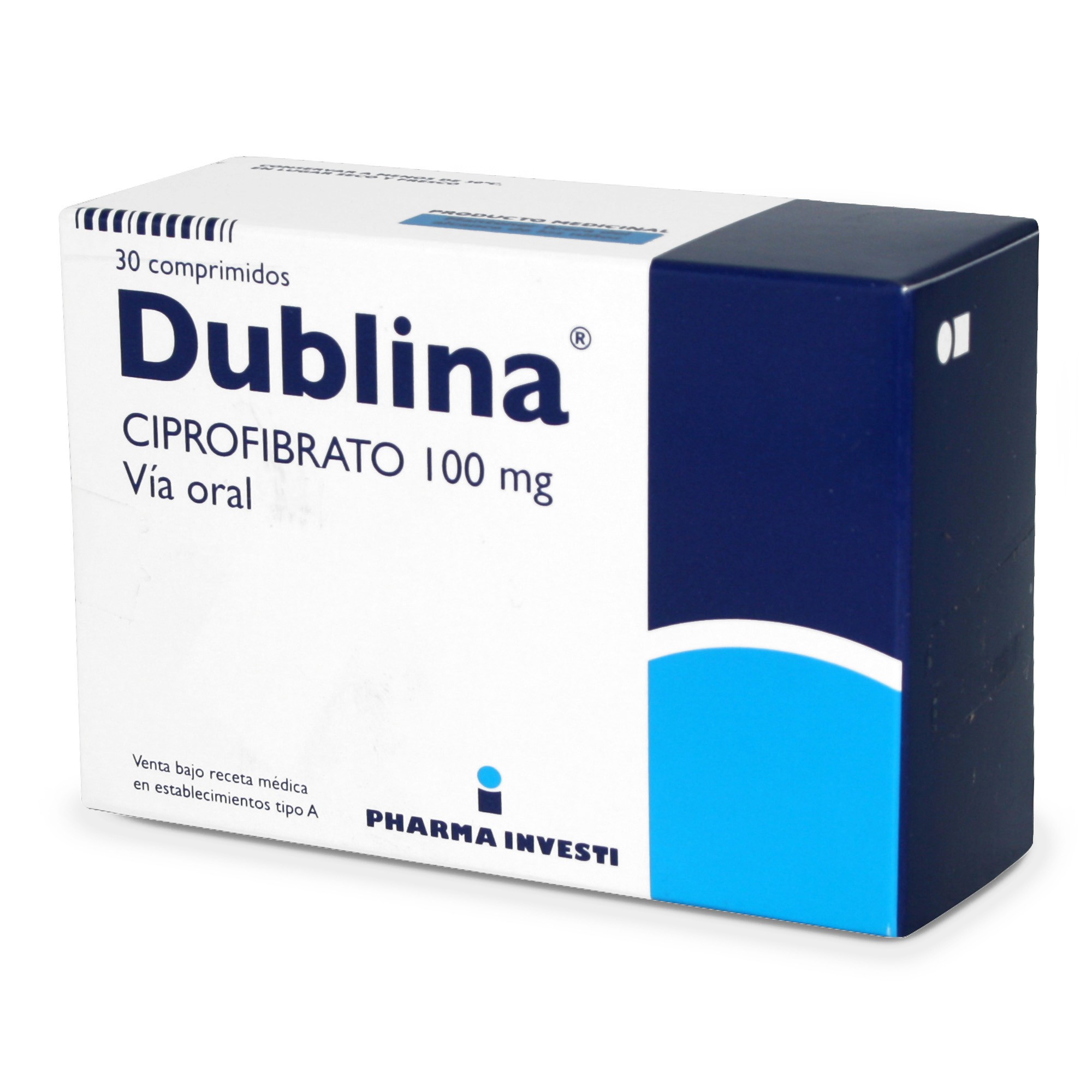 Dublina Ciprofibrato 100 mg 30 Comprimidos