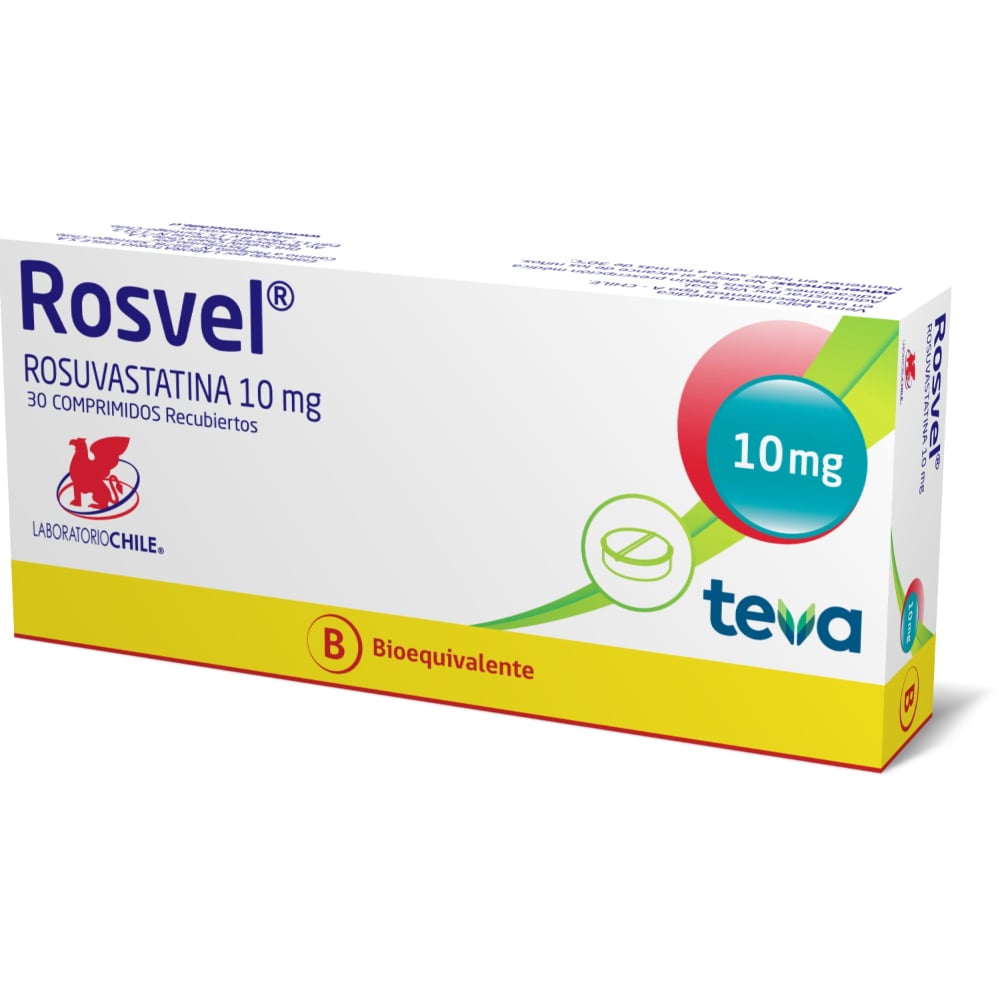 Rosvel 10 Rosuvastatina 10 mg 30 Comprimidos Recubiertos