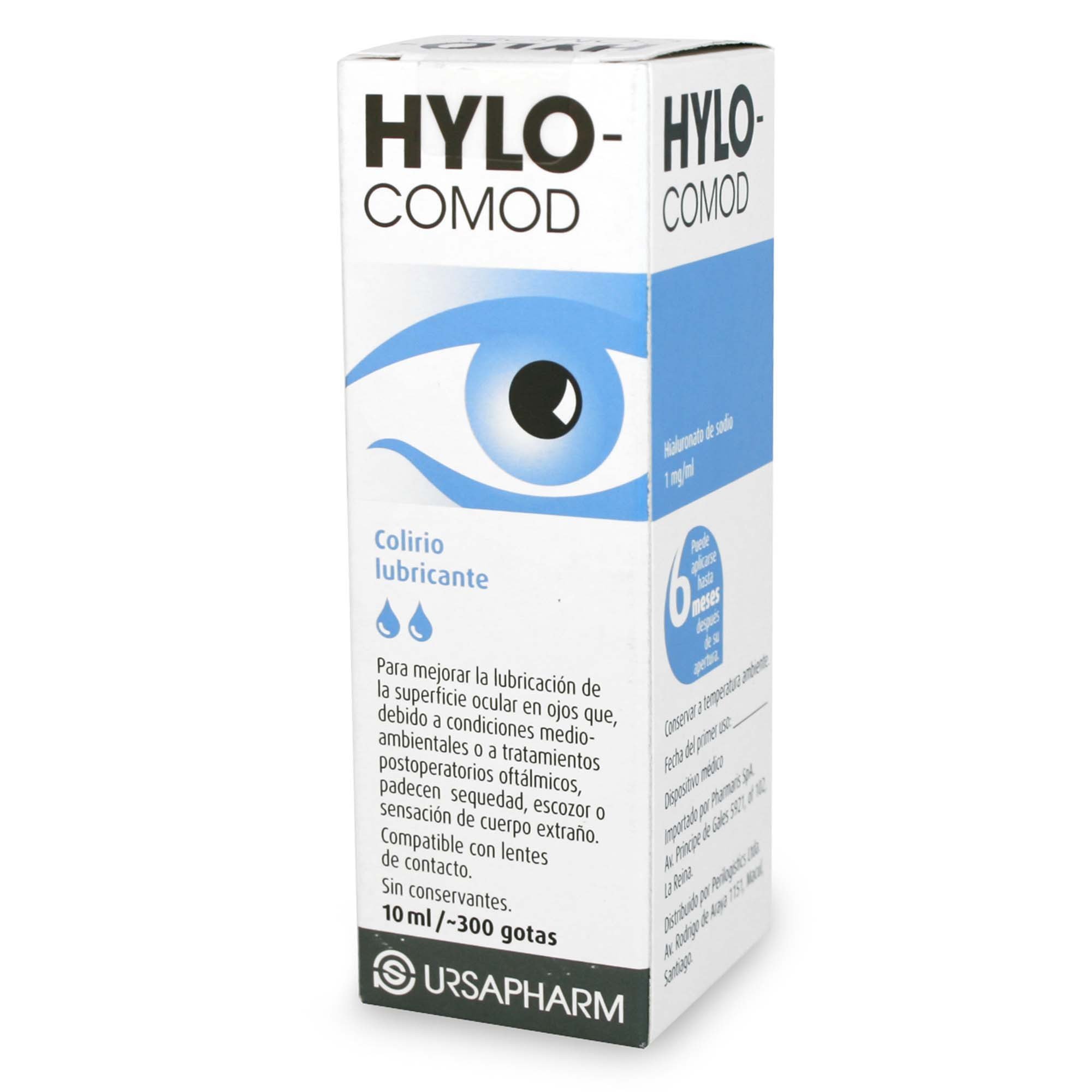 Hylo-Comod Hialuronato De Sodio 1 mg/ml Solución Oftalmica 10 mL
