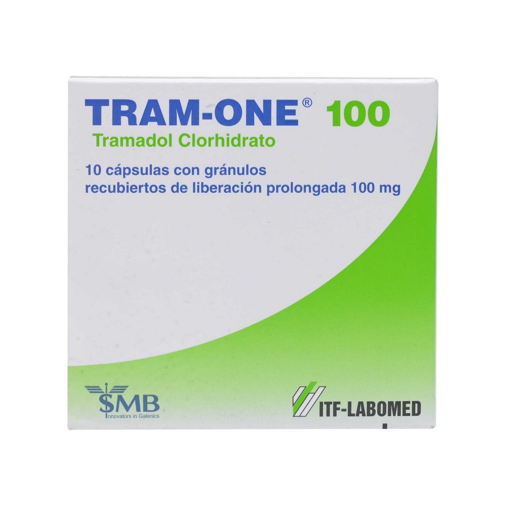 TRAM-ONE CÁPSULAS CON GRÁNULOS RECUBIERTOS DE LIBERACIÓN PROLONGADA 100 mg (TRAMADOL CLORHIDRATO)