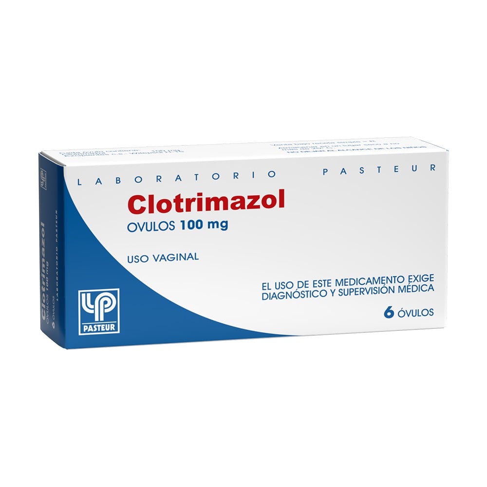 Clotrimazol 100 mg 6 Ovulos