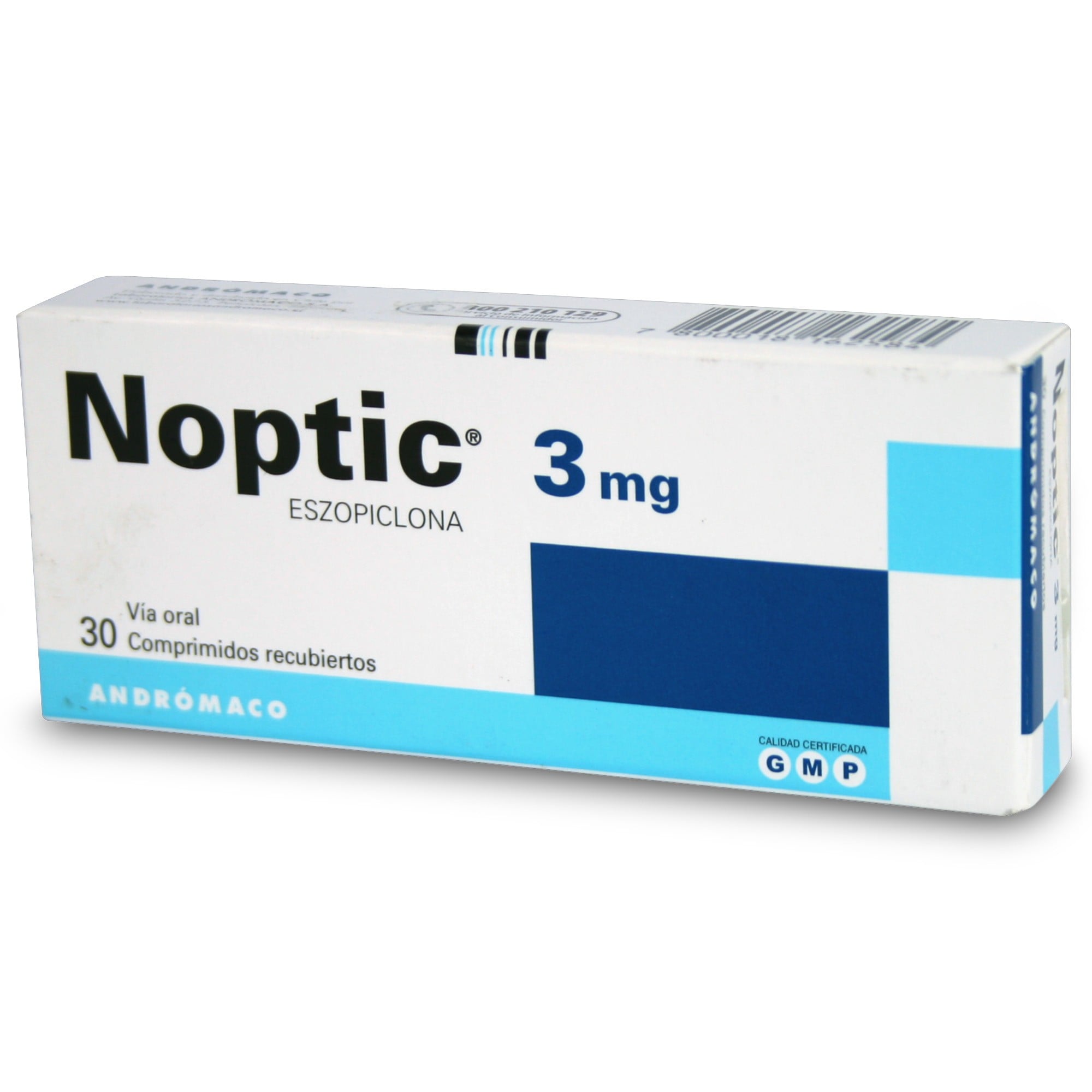 Noptic Eszopiclona 3 mg 30 Comprimidos Recubiertos