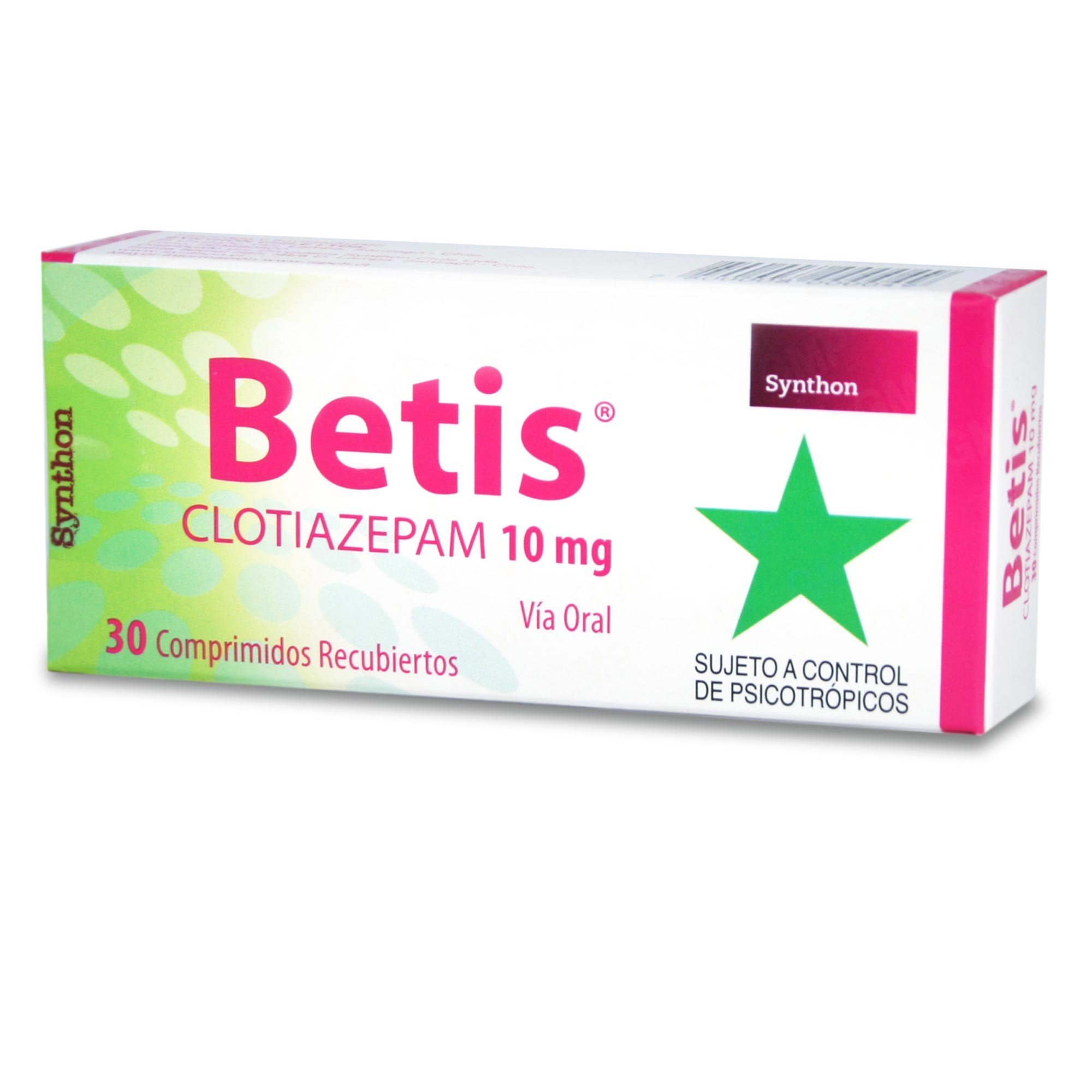Betis Clotiazepam 10 mg 30 Comprimidos Recubierto