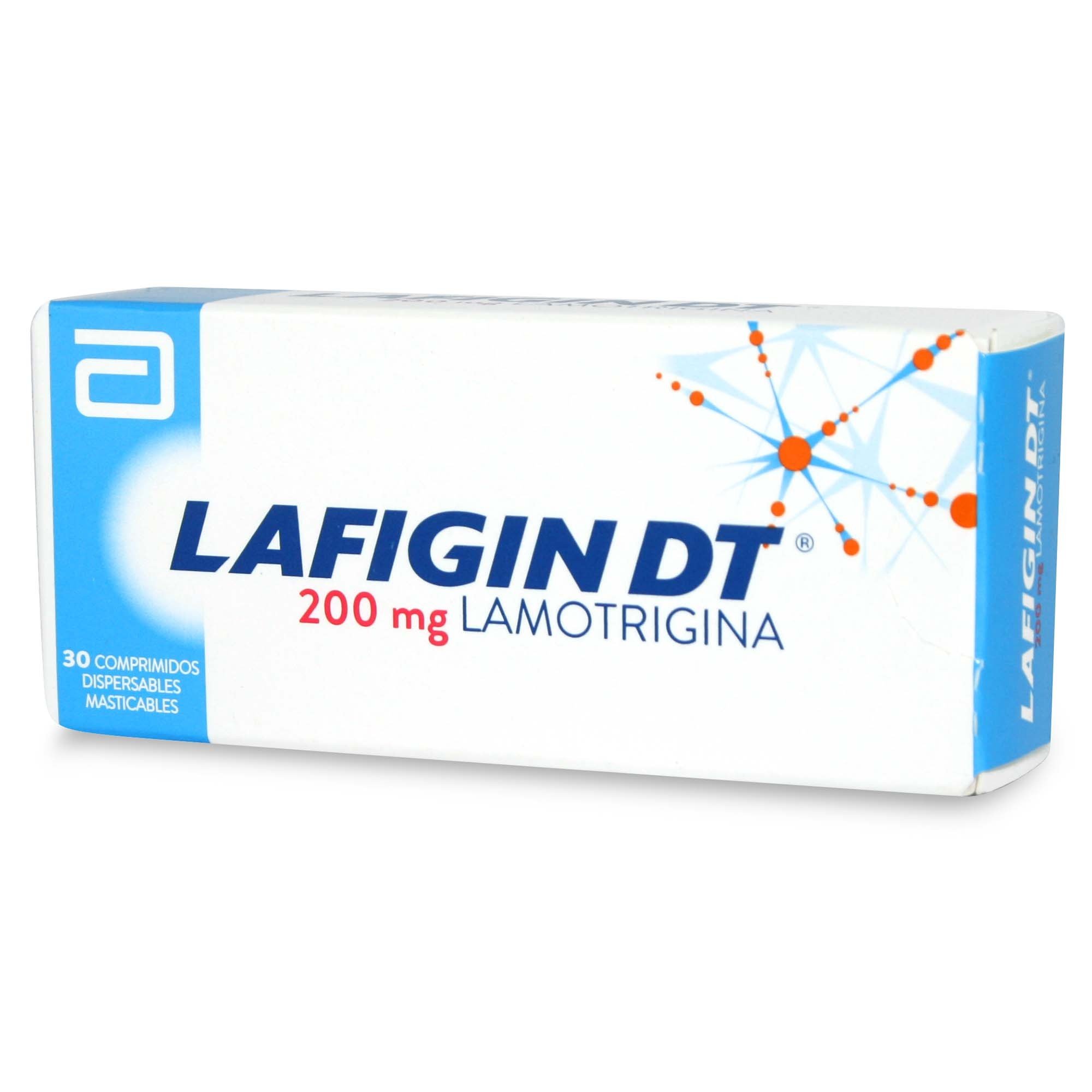Lafigin DT Lamotrigina 200 mg 30 Comprimidos Dispersable