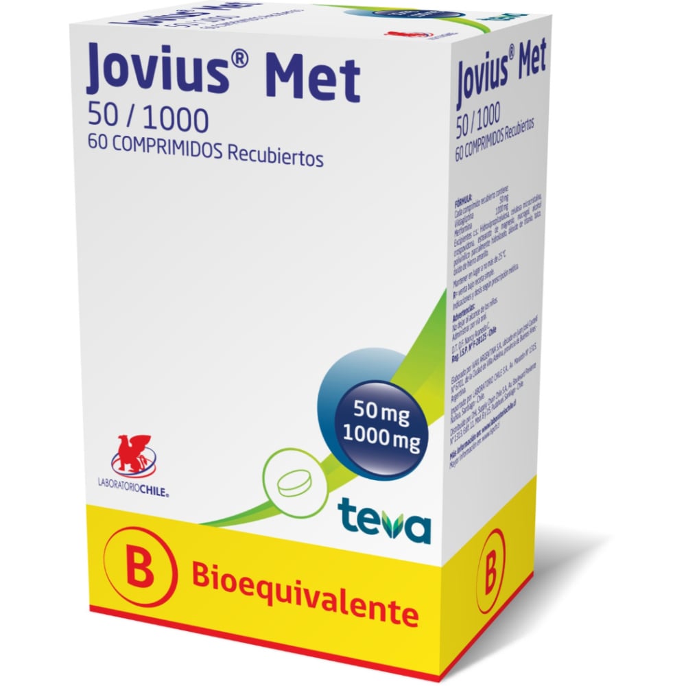 Jovius Met (50/1000 mg) 60 comprimidos