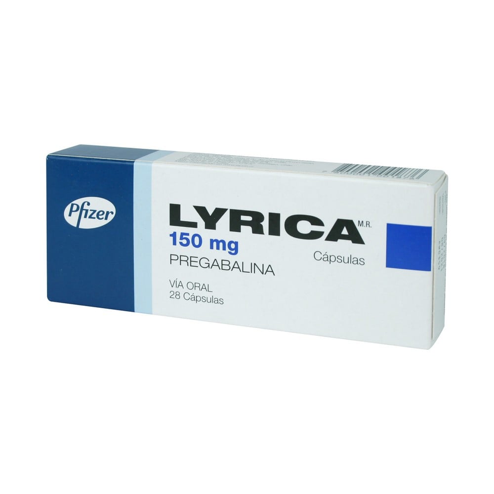 Lyrica Pregabalina 150 mg 28 Cápsulas