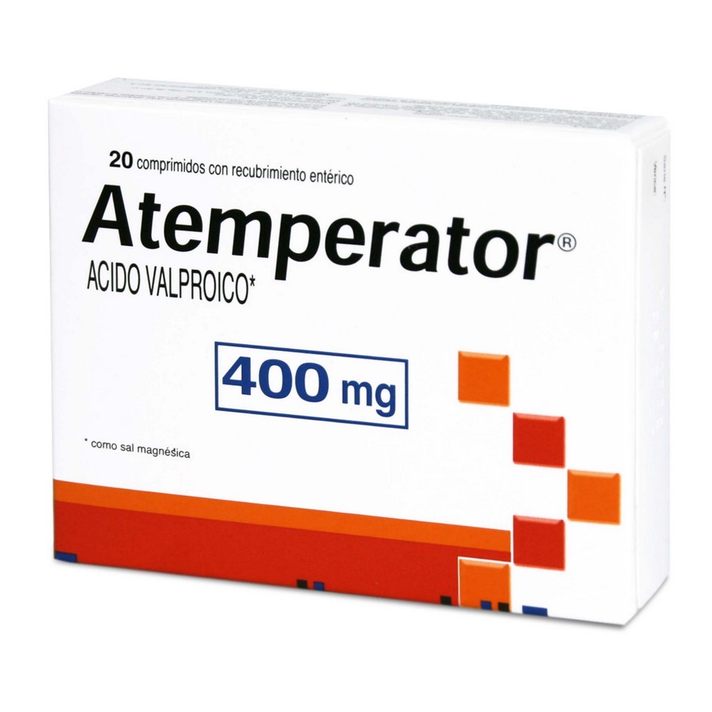 Atemperator Acido Valproico 400 mg 20 Comprimidos