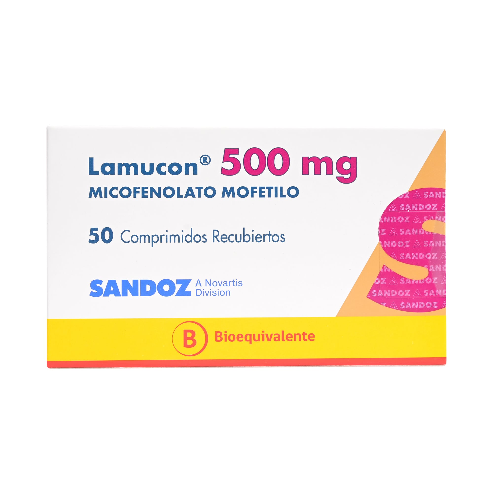 Lamucon Micofenolato Mofetilo 500 mg 50 Comprimidos Recubiertos