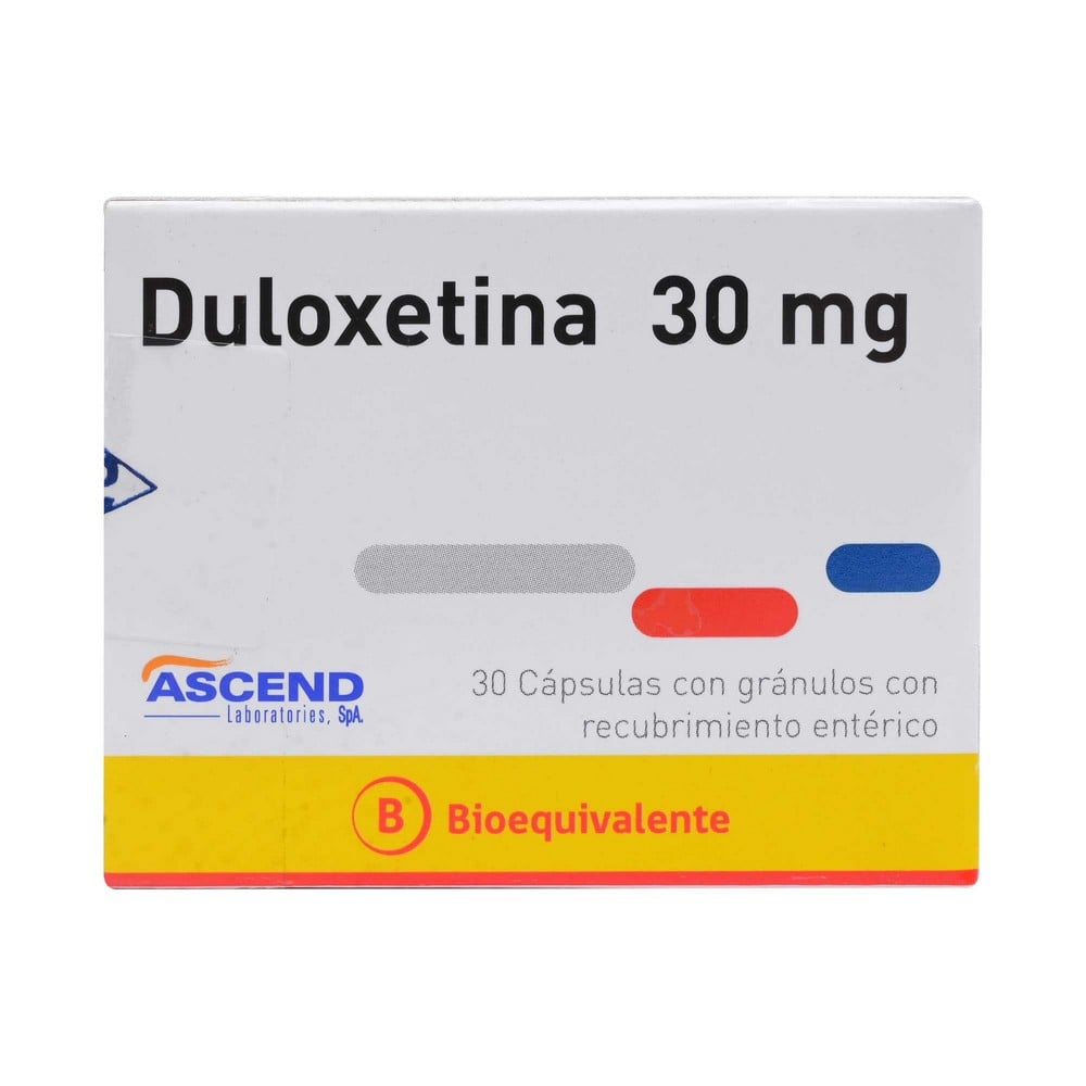 Duloxetina 30 mg 30 Cápsulas