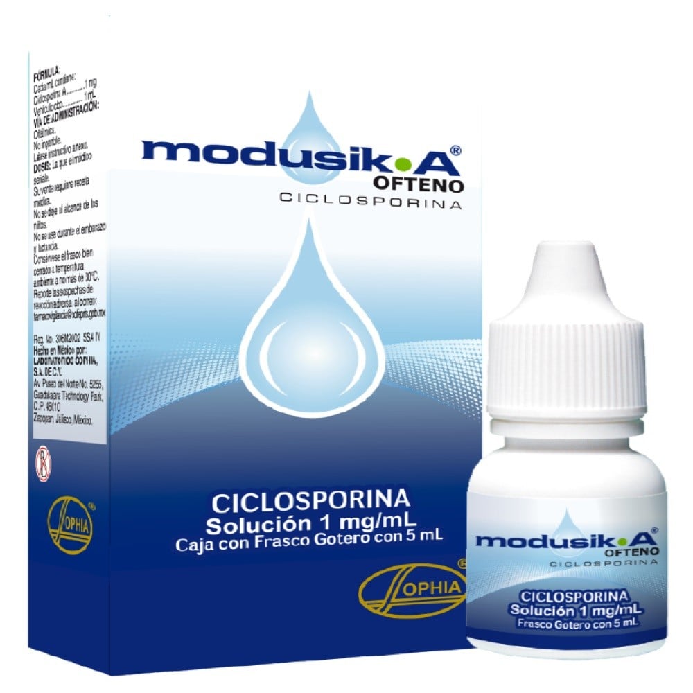 Modusik-A Ciclosporina-A 0,1% Solución Oftálmica 5ml