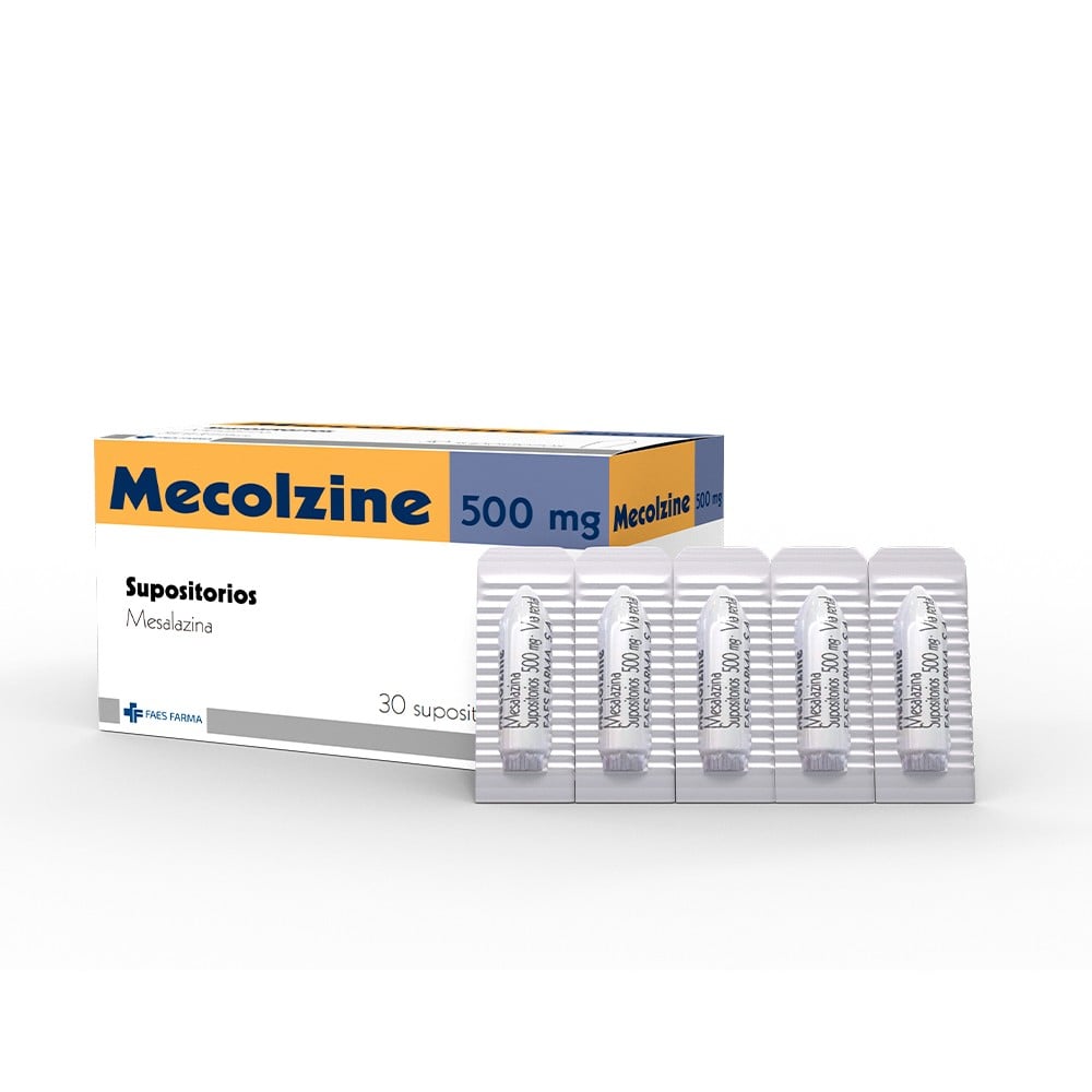 Mecolzine Mesalazina 500 mg 30 Supositorios