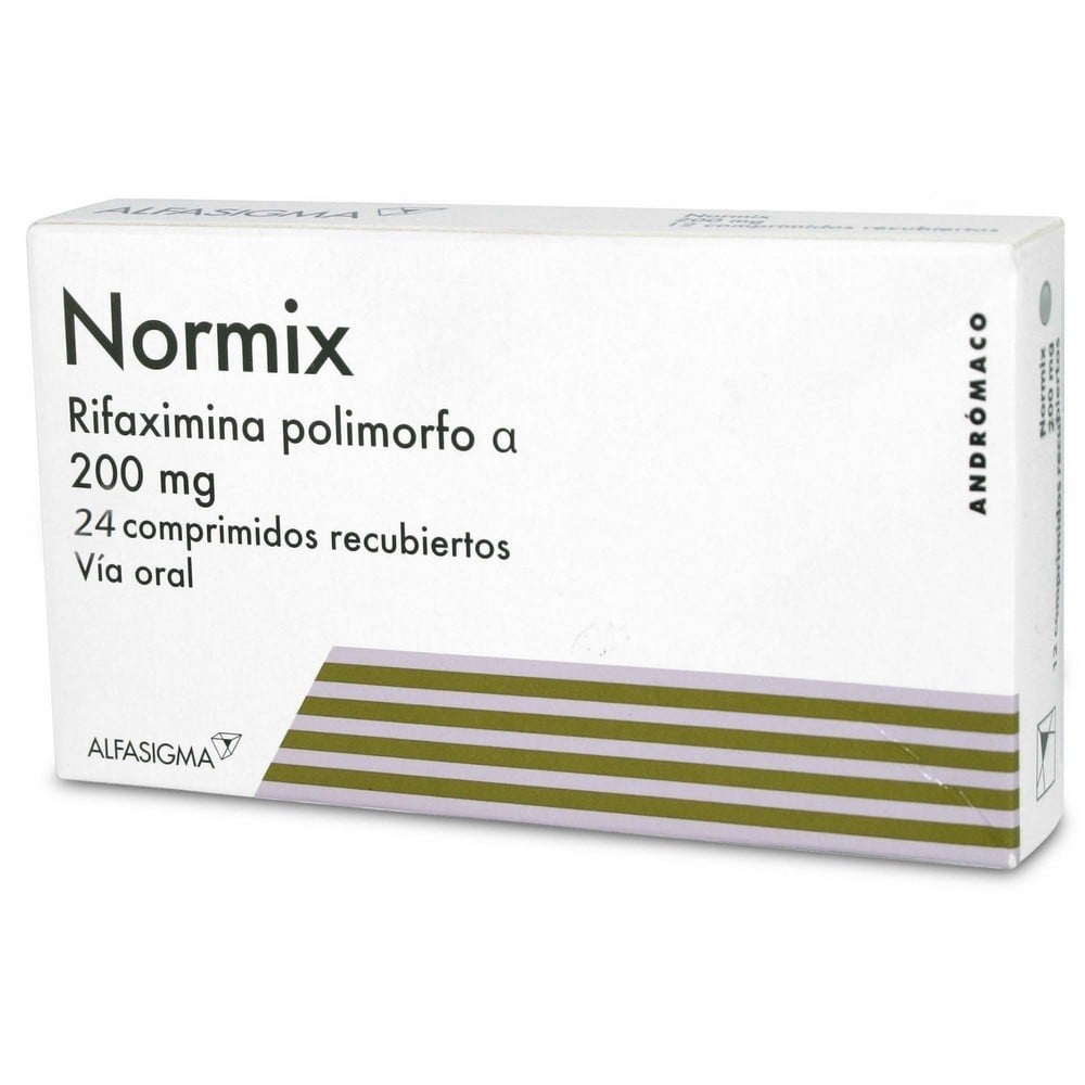 Normix Rifaximina 200 mg 24 Comprimidos Recubierto