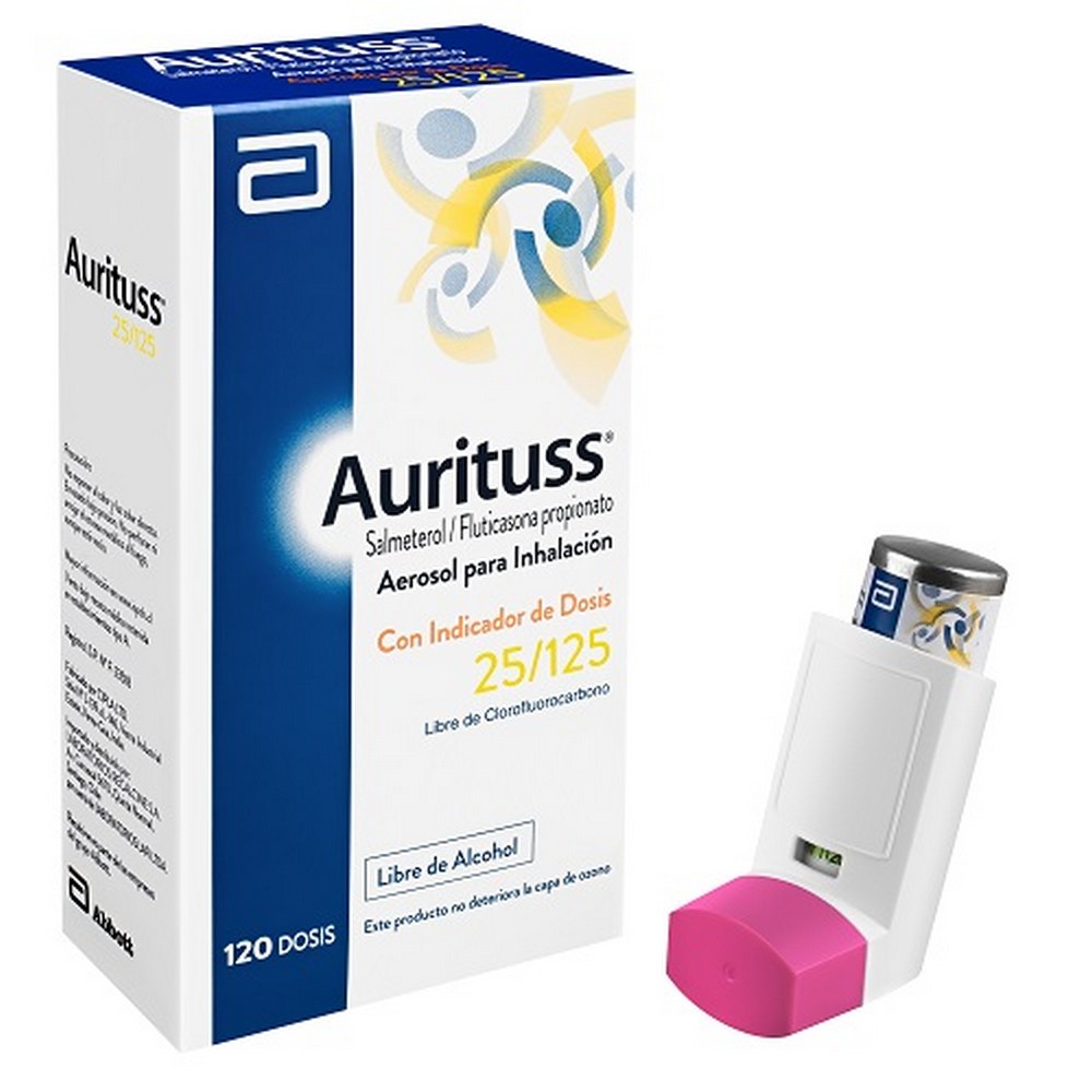 Aurituss Salmeterol 25 mcg Inhalador 120 Dosis