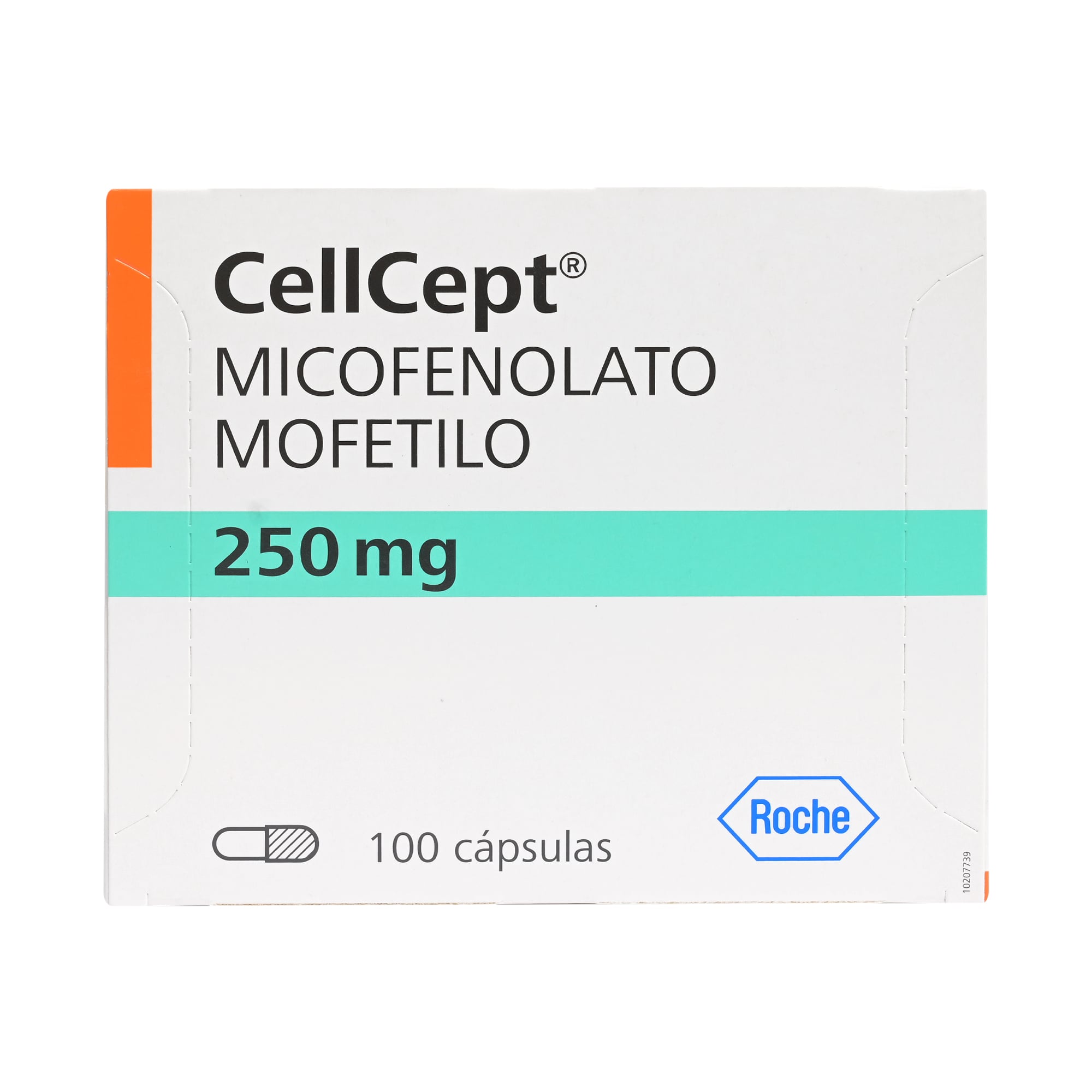 Cellcept Micofenolato Mofetilo 250 mg 100 Cápsulas