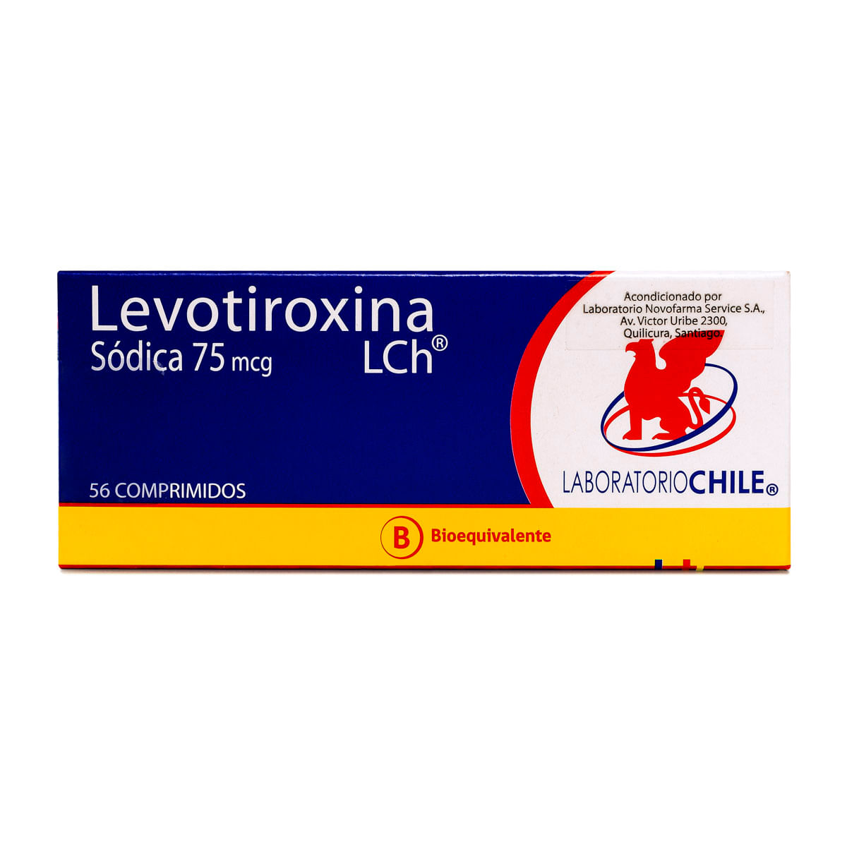 Levotiroxina 75 mcg 56 comprimidos