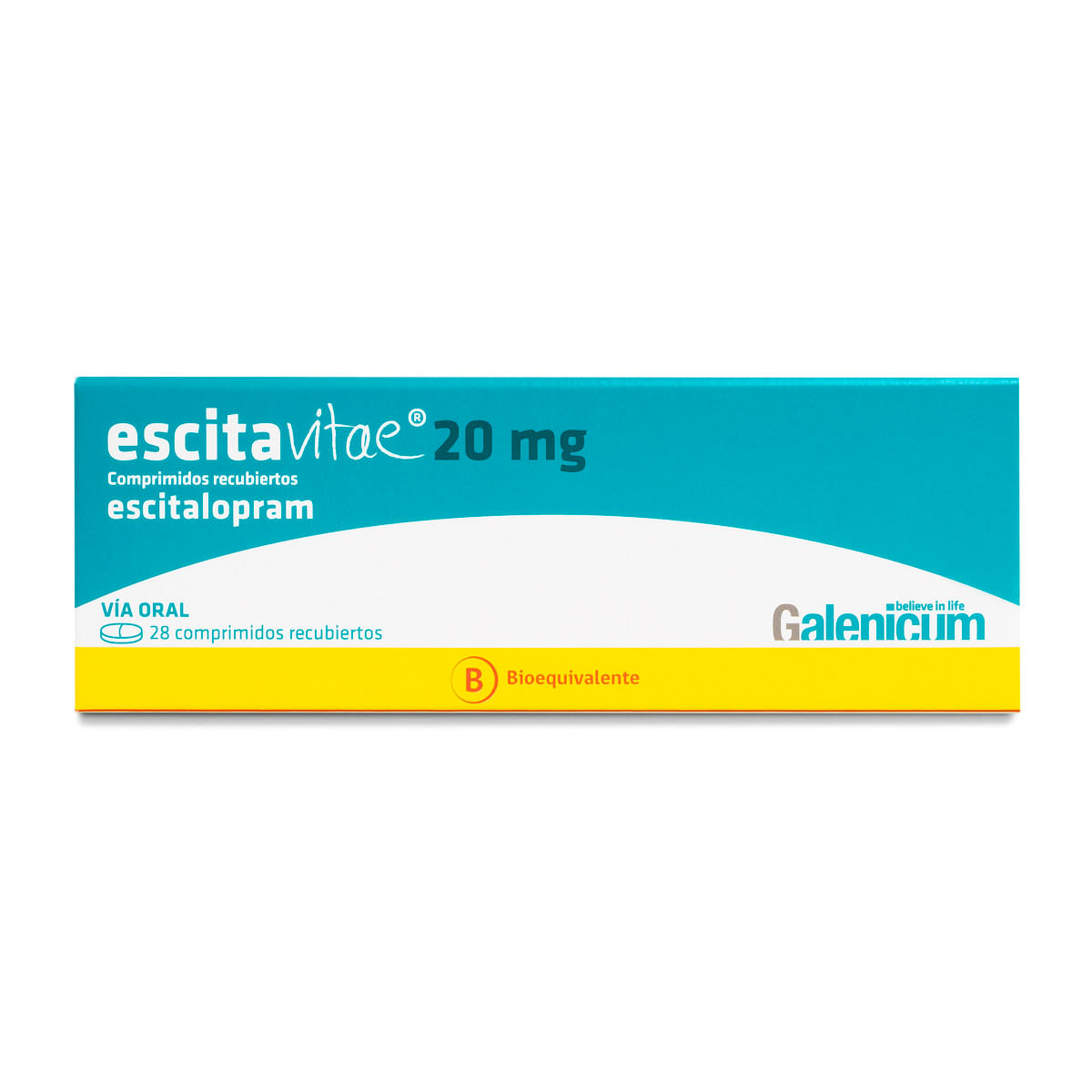 ESCITAVITAE COMPRIMIDOS RECUBIERTOS 20 mg