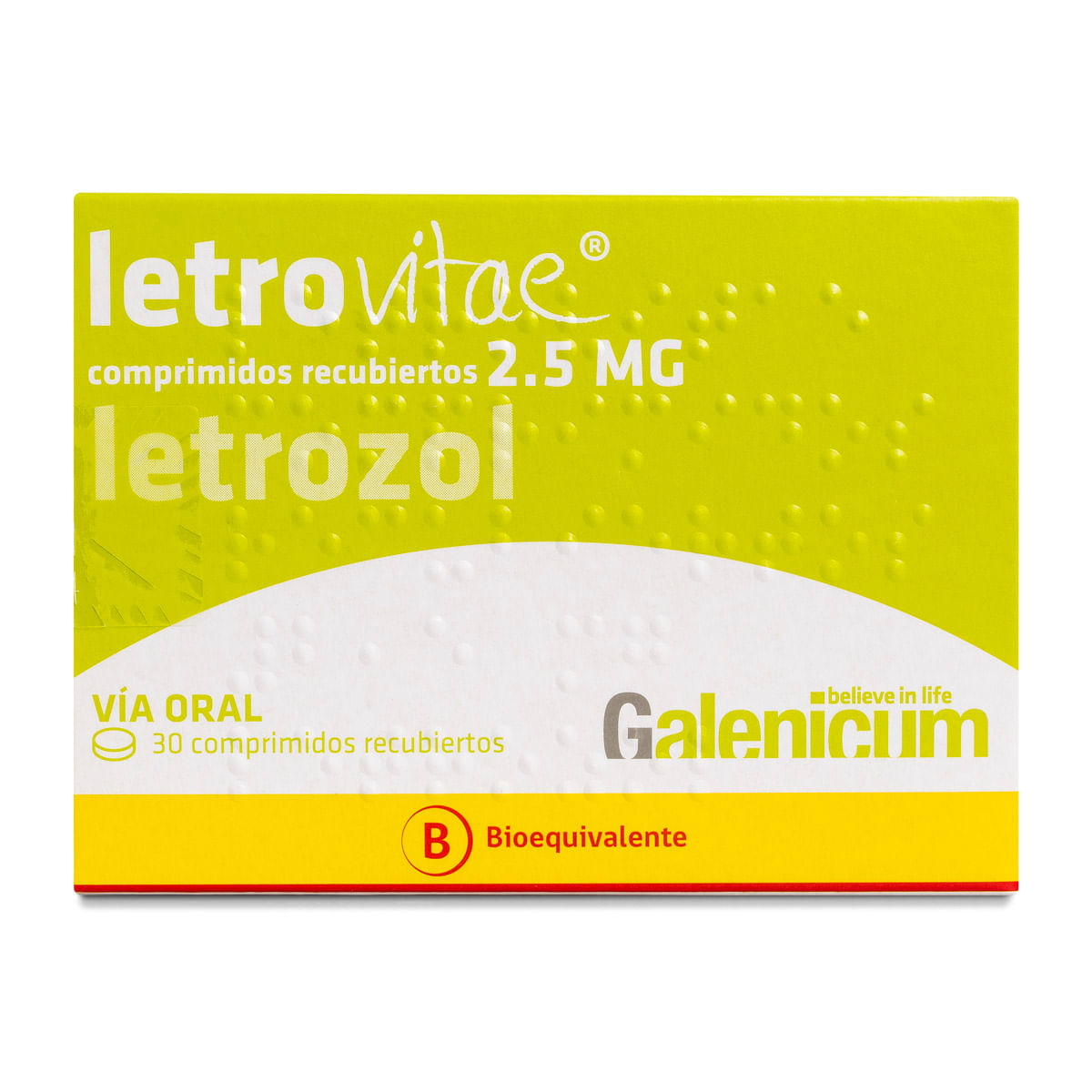 Letrovitae letrozol 2,5 mg 30 comprimidos recubiertos