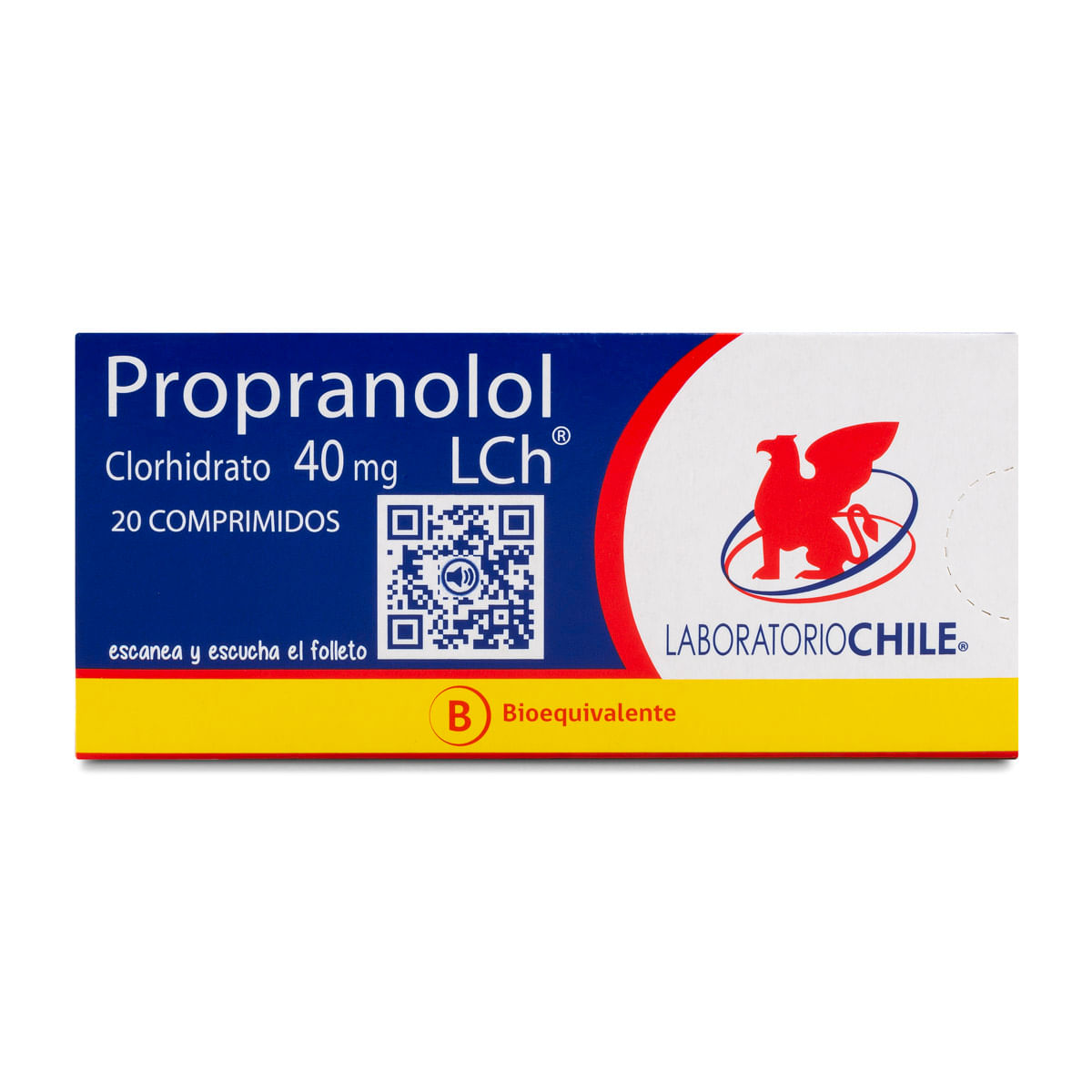 PROPRANOLOL CLORHIDRATO COMPRIMIDOS 40 mg