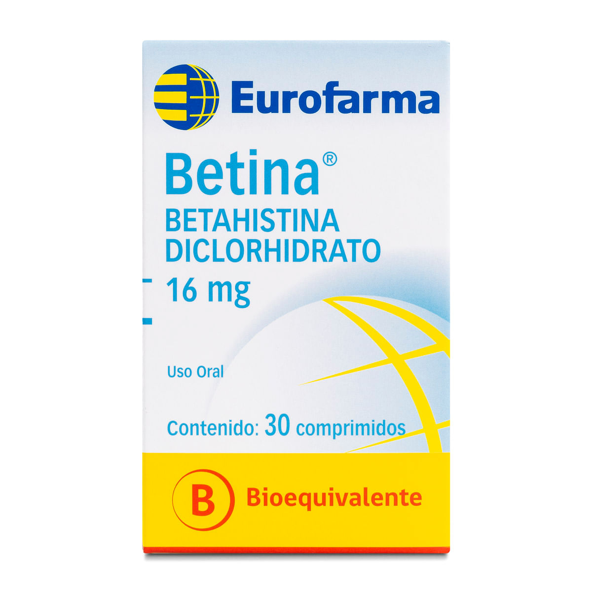 BETINA COMPRIMIDOS 16 mg