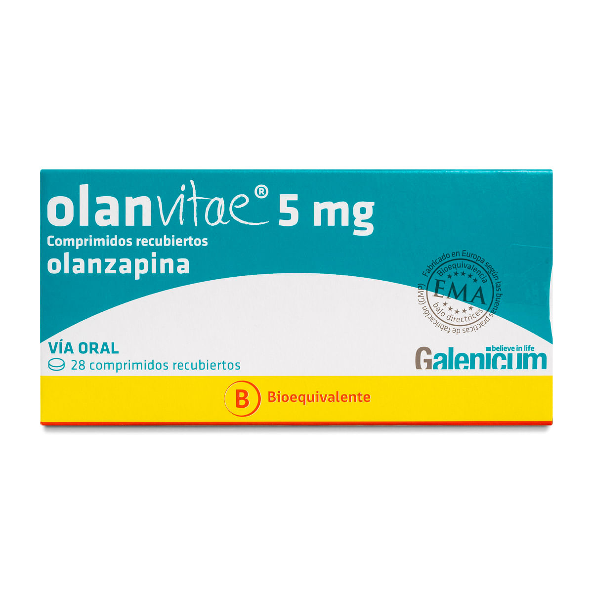 Olanvitae olanzapina 5 mg 28 comprimidos recubiertos