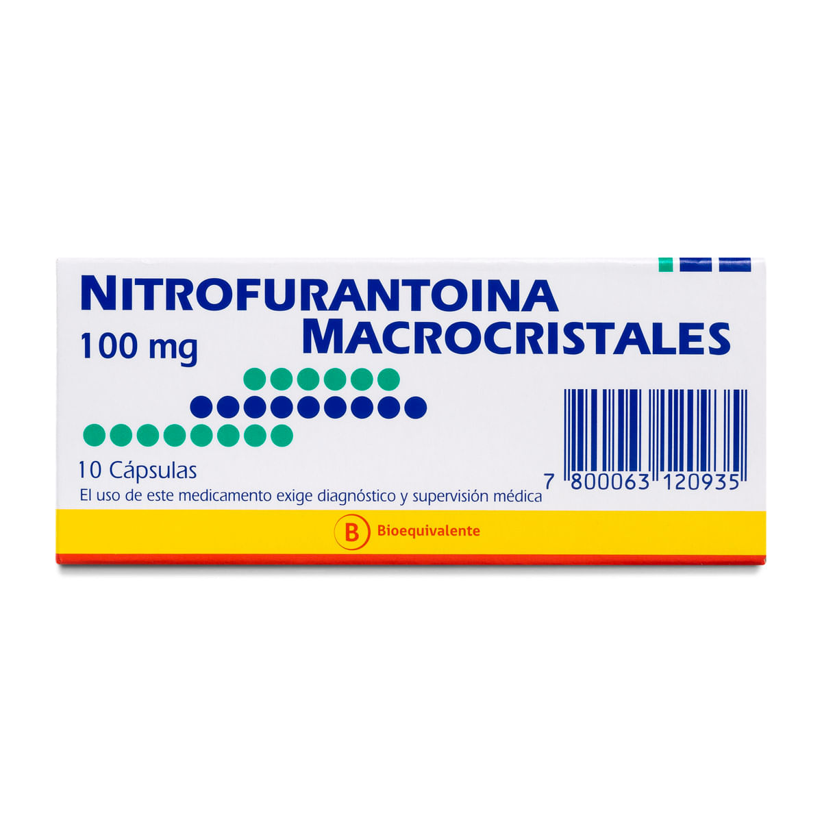 Nitrofurantoína 100 mg 10 cápsulas