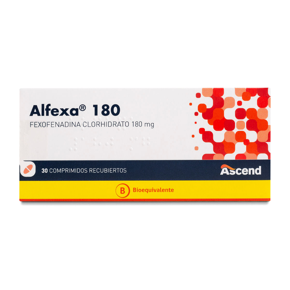 ALFEXA COMPRIMIDOS RECUBIERTOS 180 mg (FEXOFENADINA CLORHIDRATO)