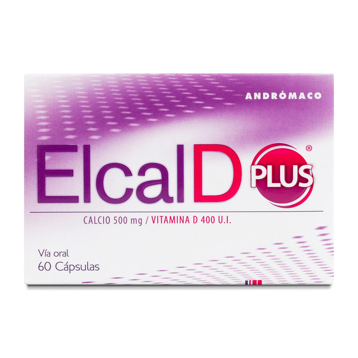 Elcal D Plus calcio 500 mg vitamina D 400 UI 60 cápsulas
