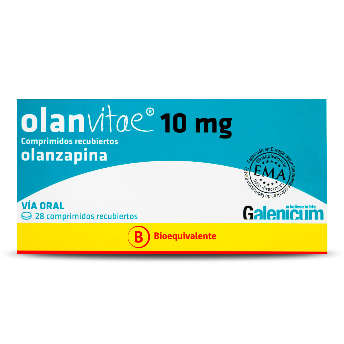 Olanvitae olanzapina 10 mg 28 comprimidos recubiertos