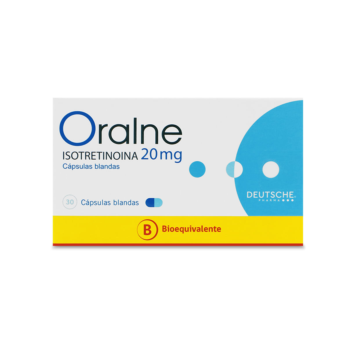 Oralne isotretinoina 20 mg 30 cápsulas blandas