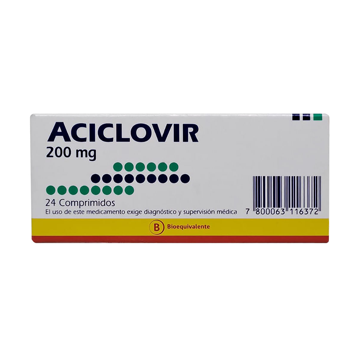 Aciclovir 200 mg 24 comprimidos