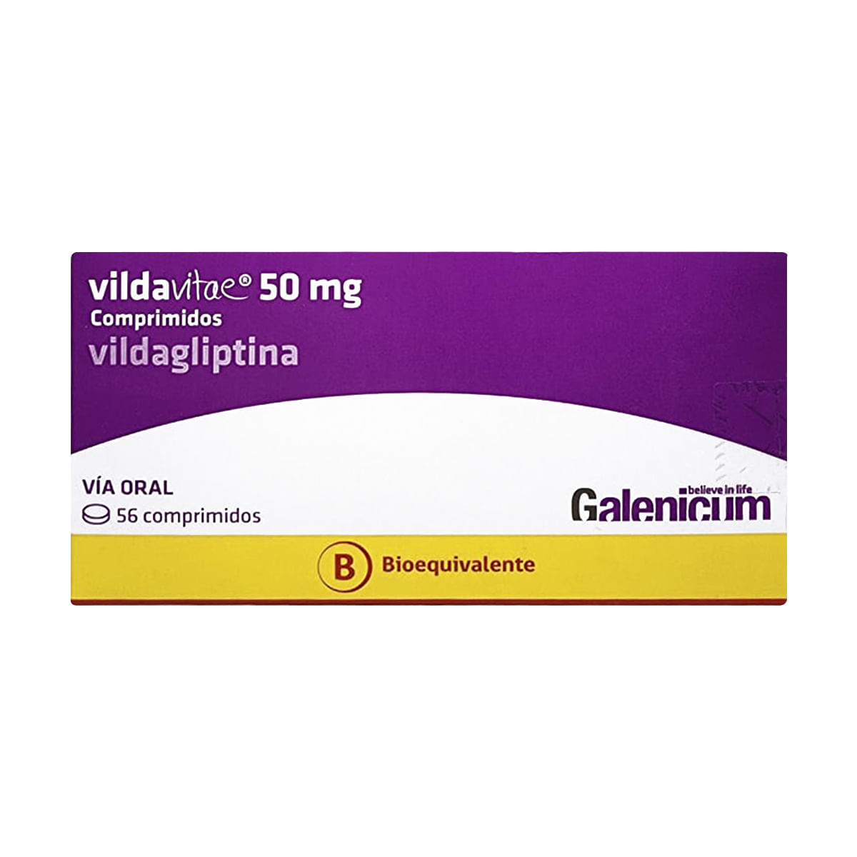 Vildavitae vildagliptina 50 mg