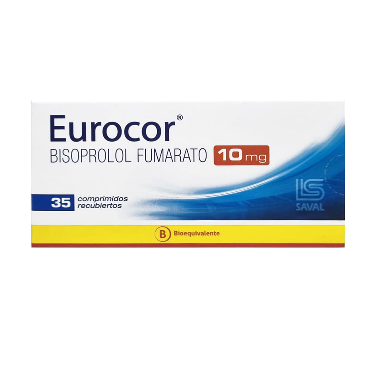 Eurocor bisoprolol 10 mg 35 comprimidos recubiertos