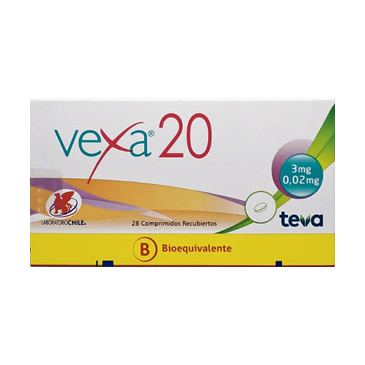 VEXA 20 COMPRIMIDOS RECUBIERTOS