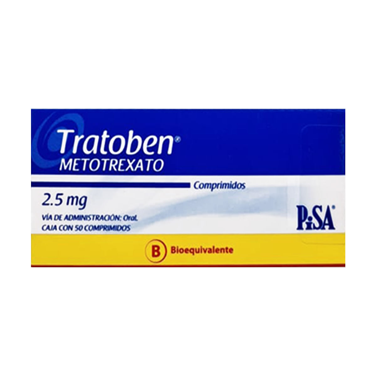 Tratoben metotrexato 2,5 mg 50 comprimidos