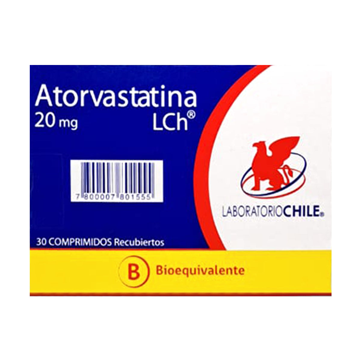ATORVASTATINA COMPRIMIDOS RECUBIERTOS 20 mg