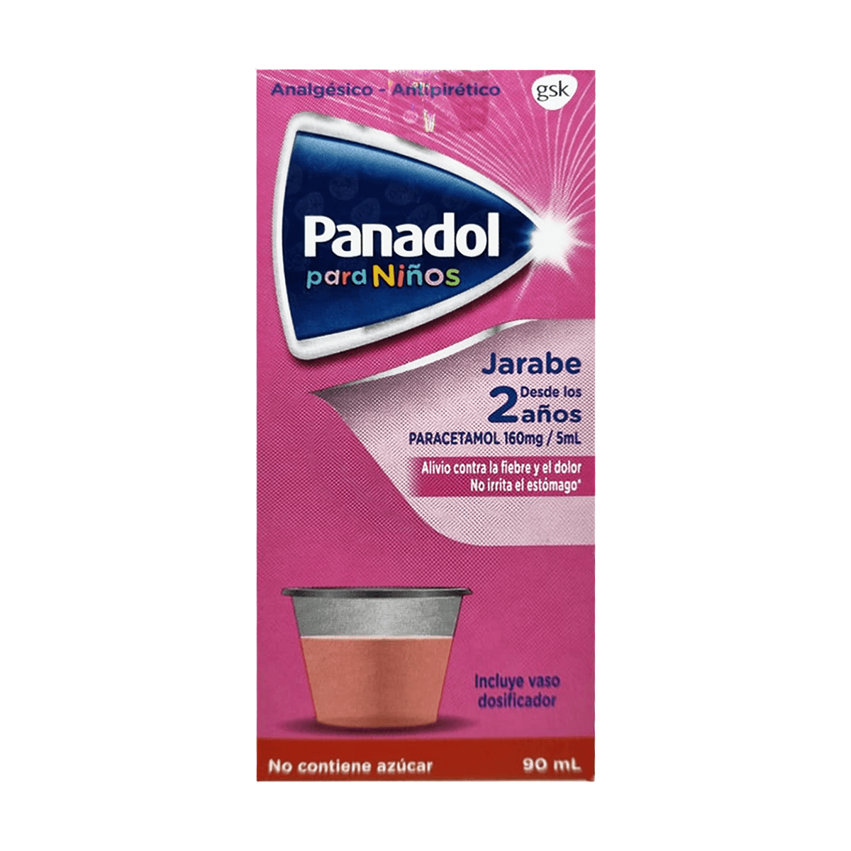 Panadol paracetamol 160 mg/5 mL jarabe infantil 90 mL