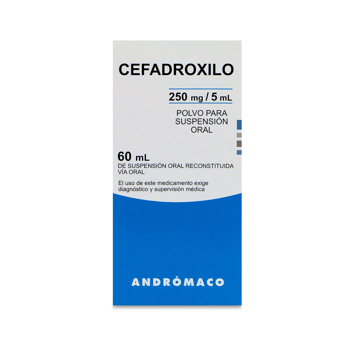 Cefadroxilo 250 mg/5 mL polvo para suspensión oral 60 mL