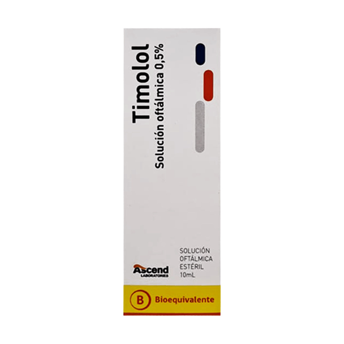 Timolol 0,5 % solución oftálmica 10 mL