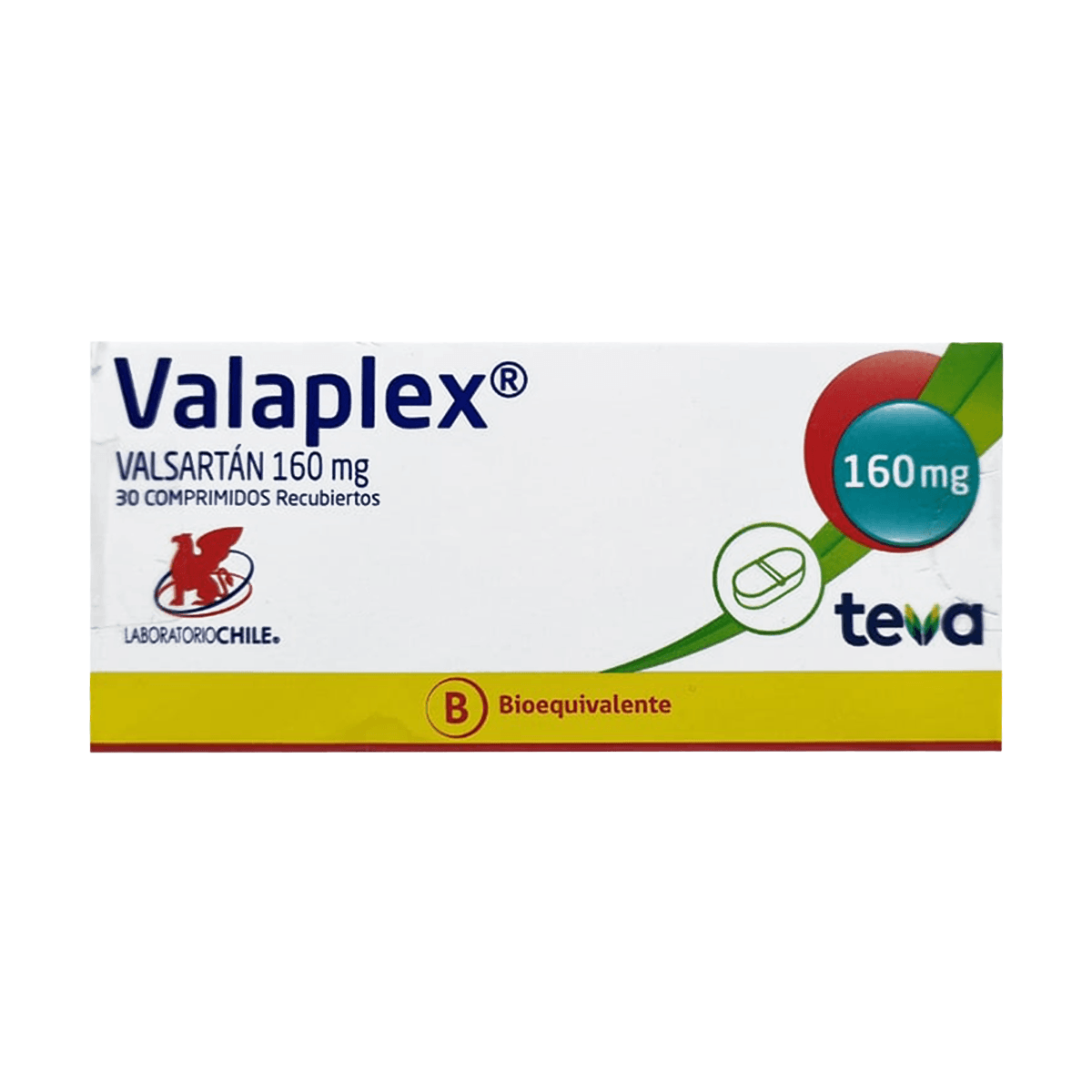 Valaplex valsartán 160 mg 30 comprimidos recubiertos
