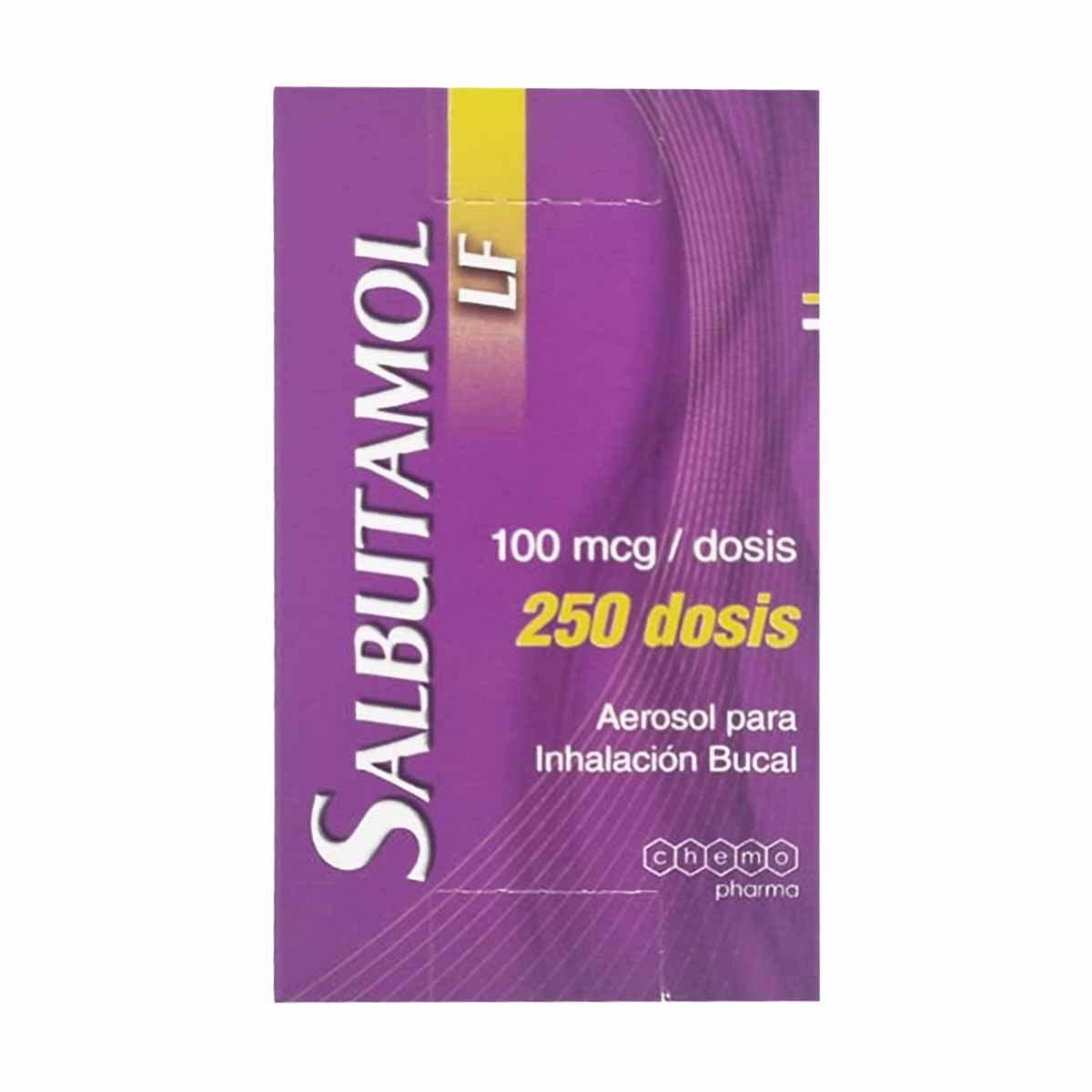 SALBUTAMOL AEROSOL PARA INHALACIÓN BUCAL 100 mcg/dosis